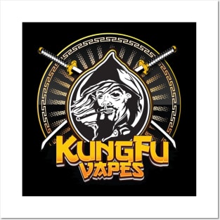 Black Kungfu Vapes Logo Posters and Art